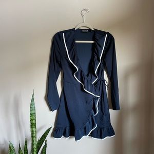The Fifth Label Navy wrap Dress